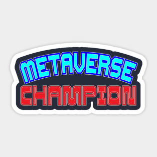 Metaverse Blockchain Champion Gaming NFT Collector Sticker